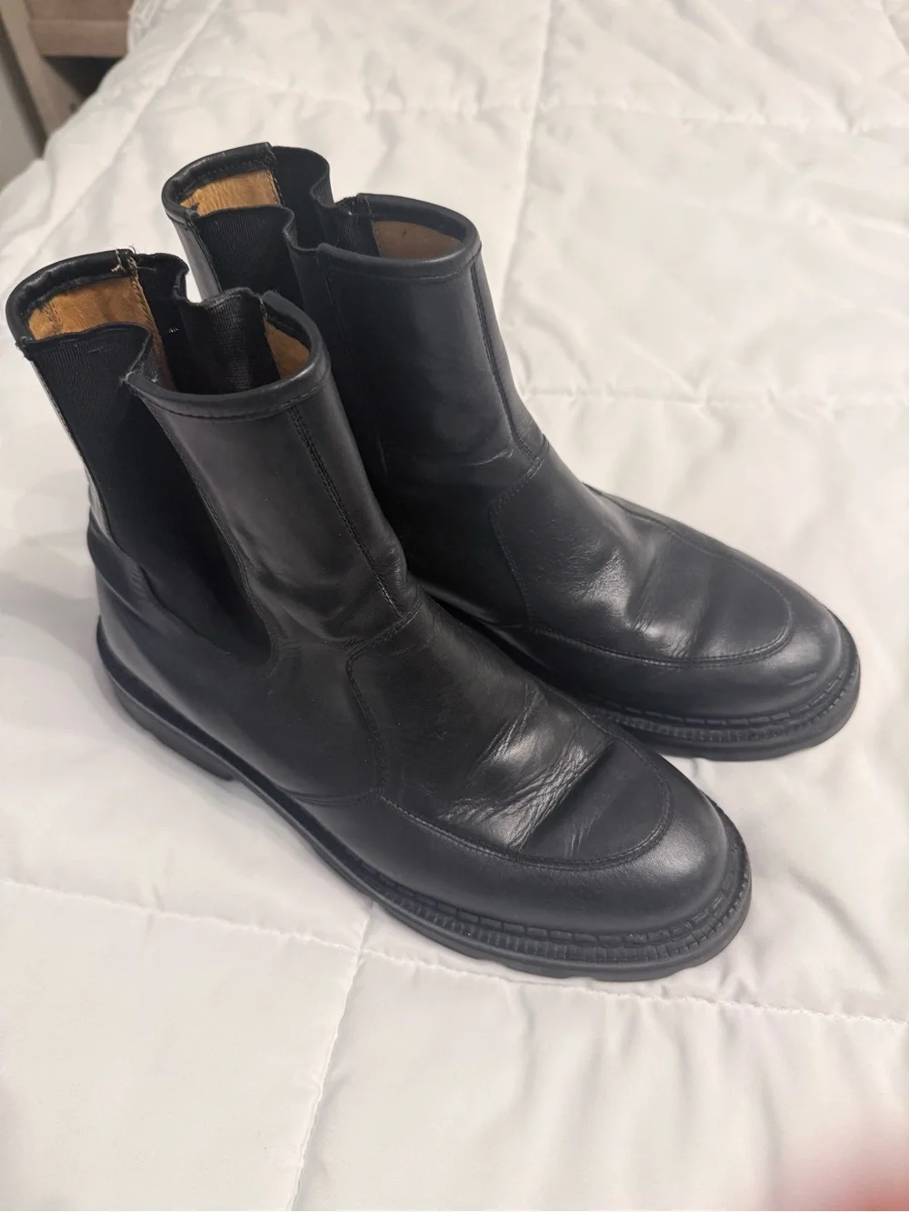 Cole Haans Men's Black Leather Boots